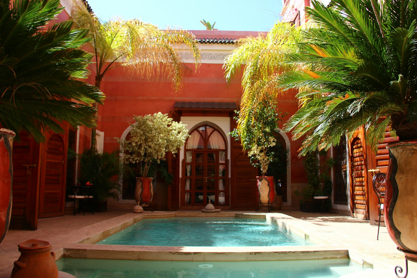 Riad marocain avec piscine, l'une des destinations mises en avant par Voyage Privé